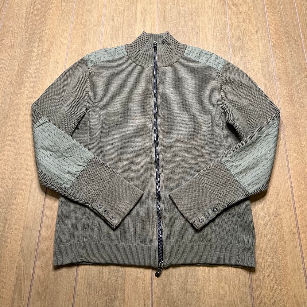Vintage Victorinox‎ Swiss Army Knit Full Zip Sweater Jacket Men’s Sz M/L Olive